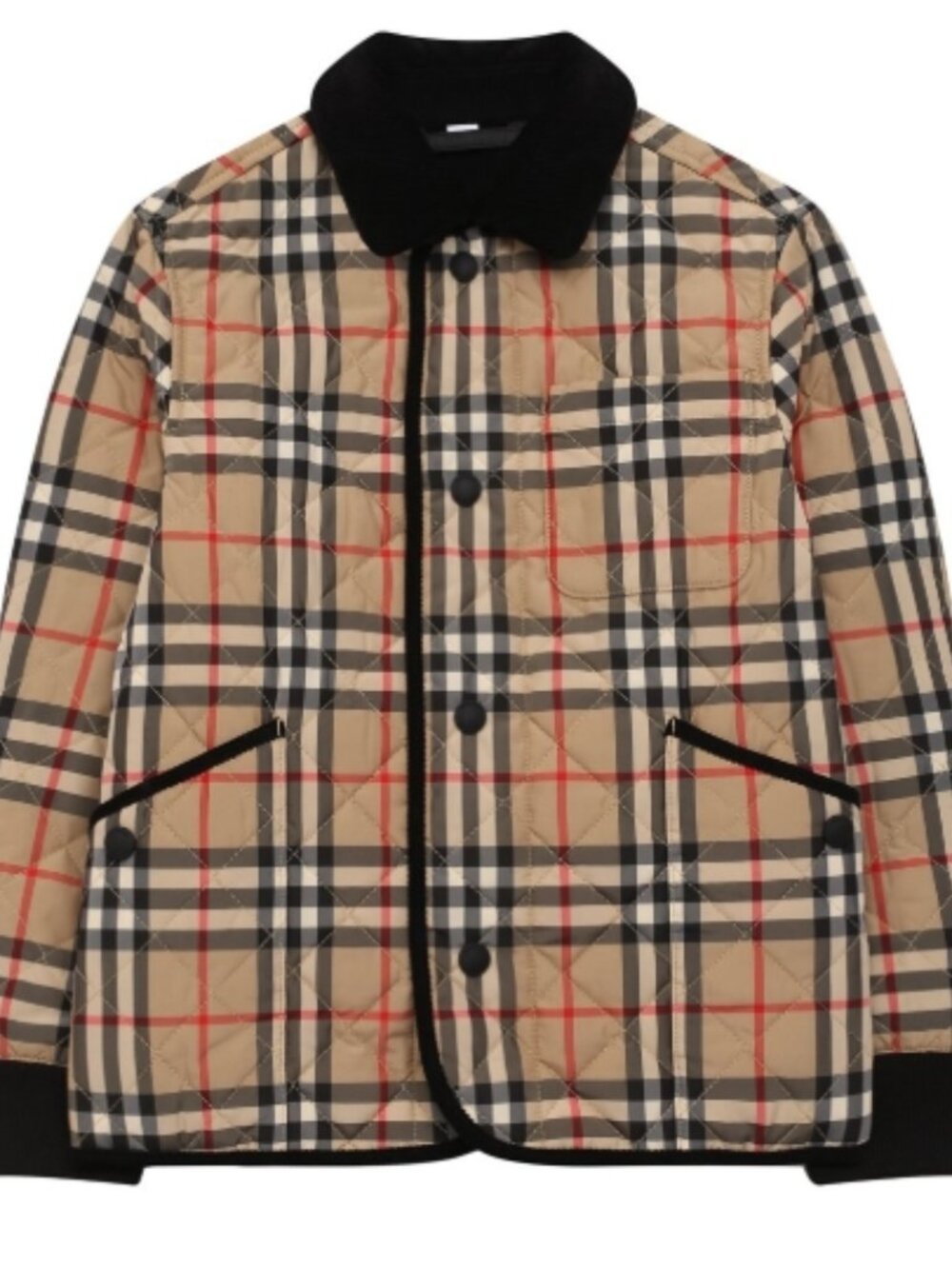 Authentic Burberry Check Quilted Barn Jacket - Picture 1 of 9